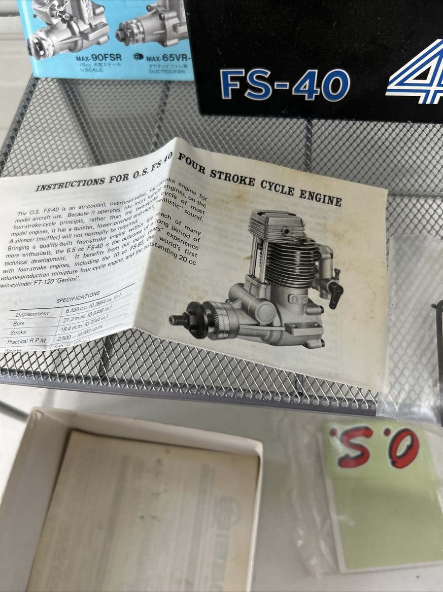OS Engine - OS FS 40 Four Stroke - New in box - NOS | eBay