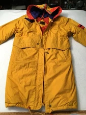 VTG Vintage Foxrun Hooded Trench Coat Parka Jacket Lining Large