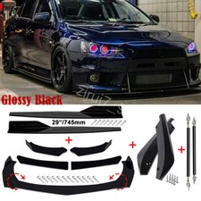For Mitsubishi Lancer Front Rear Bumper Lip Spoiler Splitter Body Kit Side Skirt