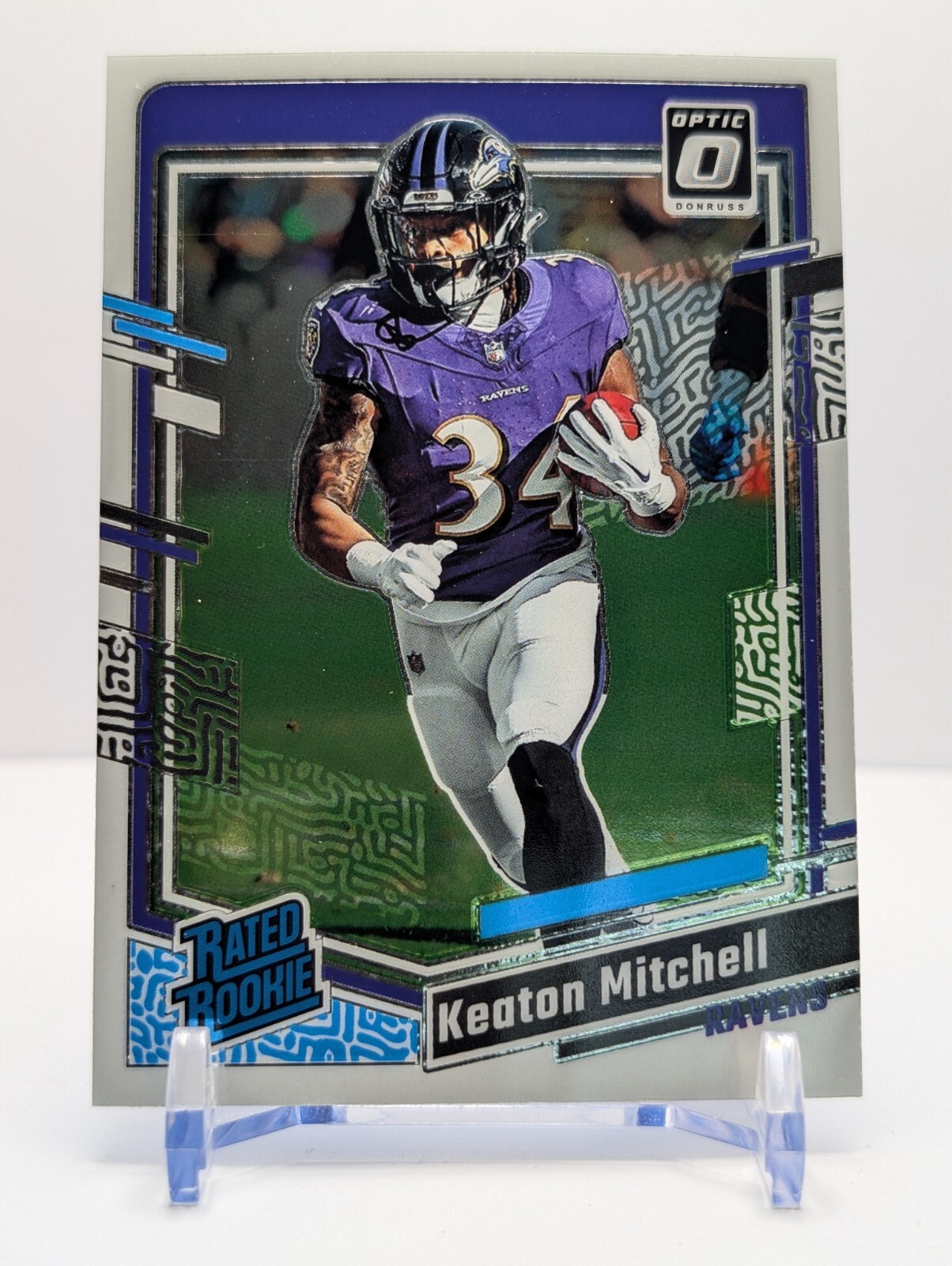 2023 Panini Donruss Optic - Rated Rookie #207 Keaton Mitchell (RC)