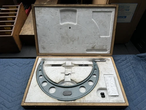 MITUTOYO 103-226 11-12" OUTSIDE MICROMETER w/ WOODEN CASE Japan - NICE!!!