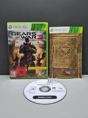 GEARS OF WAR 3 + ANLEITUNG MICROSOFT XBOX 360 PAL OVP KOMPLETT KULT GAME USK 18
