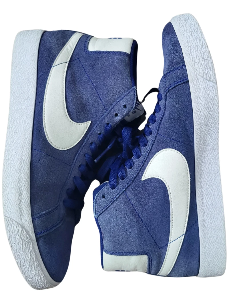 Baskets Nike Blazer mi daim bleu/blanc   Chaussures montantes homme pointure 7,5 M/9Wmn