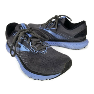 Brooks Glycerin 18 Running Shoe Womens 9B Charcoal Gray Blue