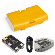 Game Boy Advance GBA USB-C Battery 1800 mAh 3.7 V w/ YELLOW Battery Cover