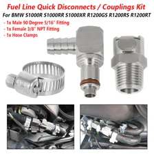 Fuel Line Quick Disconnects / Couplings Set For BMW R1200GS/RS/RT Quick Release