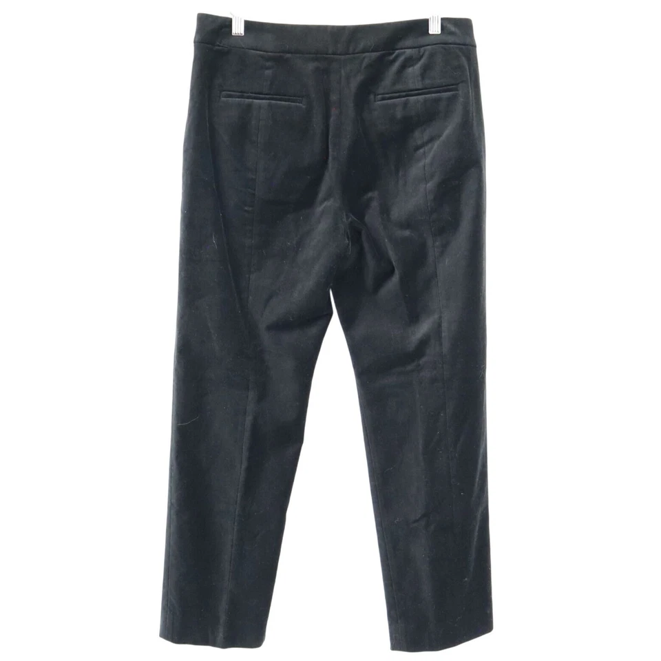 J. Pantalón Crew Kate Terciopelo Calce Ajustado Mujer 6 Negro Fiesta Corporativo Officegoth Nuevo con Etiquetas Foto 4 de 4