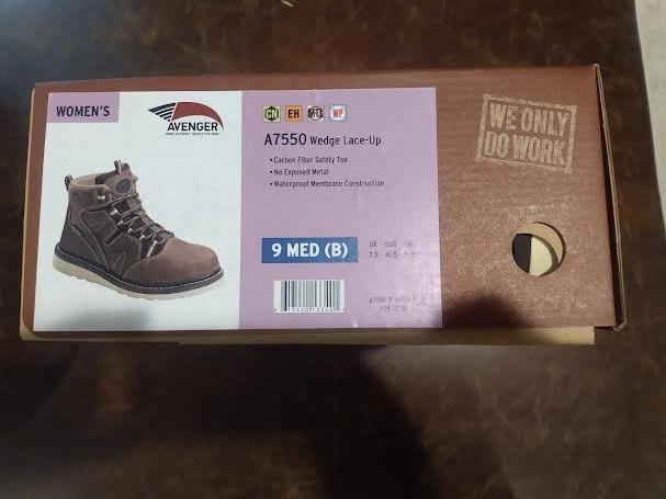 avenger footwear wedge lace-up boot women's A7550