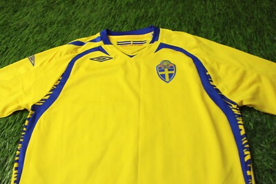 Maillot Ombro Suède – Home 2005-2007 – Taille L – Jaune – Très Bon état