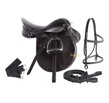 New DD Leather English All Purpose Saddle Set
