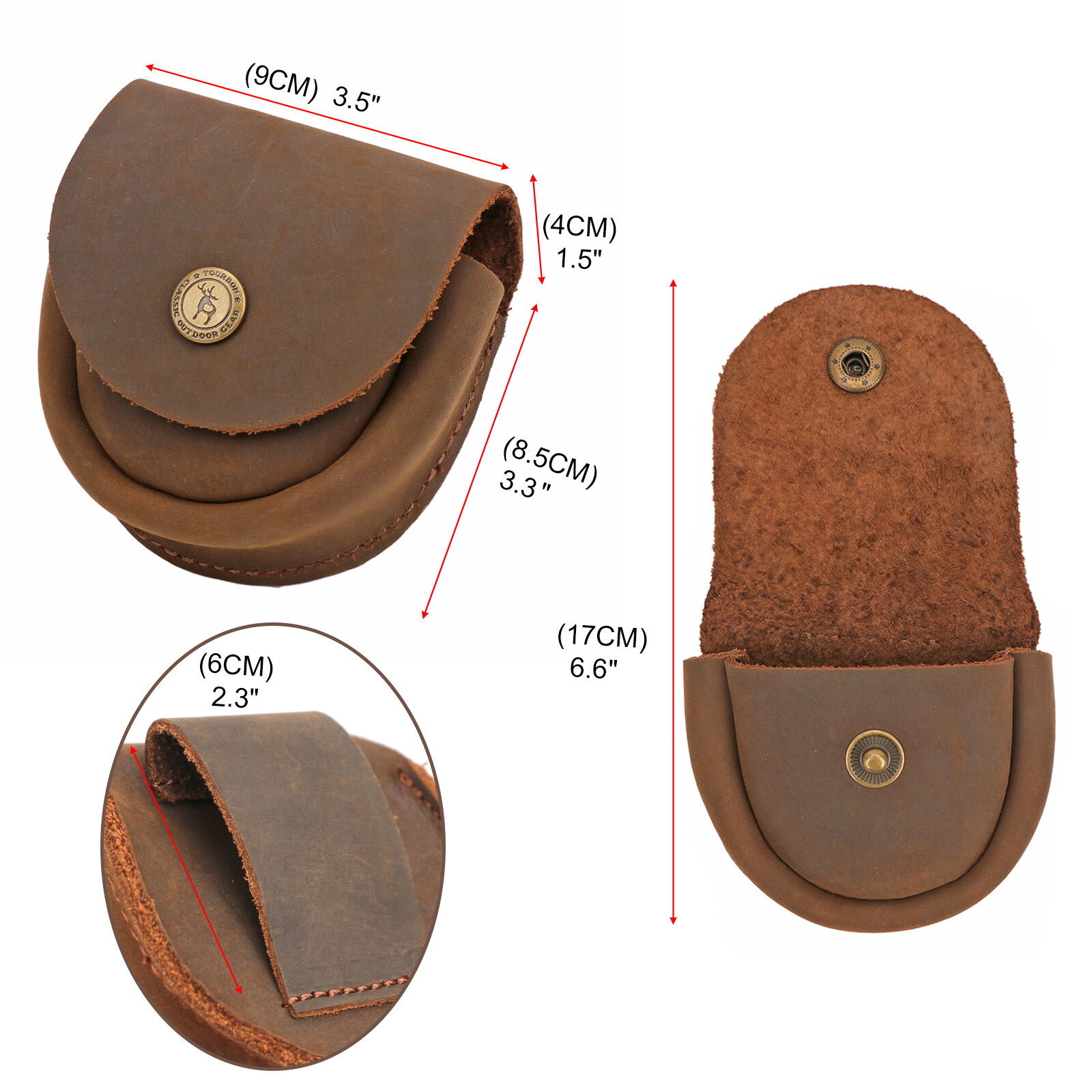 TOURBON Round Sharpening Stone Axe Blade Edge Axe Sharpener Puck w