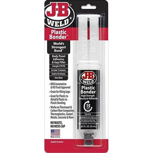 J-B Weld Plastic Bonder Syringe Black 25ml 50139