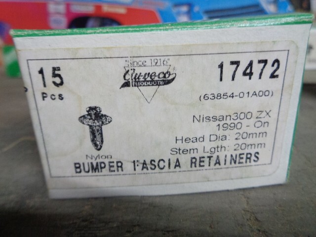 Parts AUVECO 17472 Nylon Bumper Fascia Retainers Head 20mm Stem