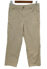 Lands End Boys Corduroy Pants Size 12H Light Brown Husky Beige 100 Cotton