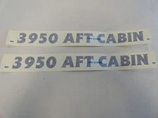CRUISERS YACHTS 3950 AFT CABIN DECAL PAIR (2) DARK BLUE 24 1/8" X 2" MARINE BOAT