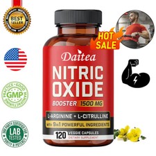 Suplemento potenciador de óxido nítrico apoya el flujo sanguíneo pre entrenamiento 1500 mg
