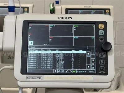 Philips SureSigns VS4 Vital Signs Patient Monitor w Rolling Stand 