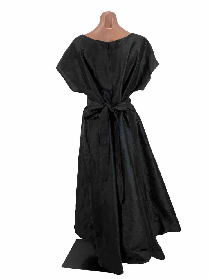 Eshakti Black Ball Gown Short Sleeve fit & flare Evening Formal dress 2X - Image 2 of 4