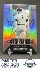 Mickey Mantle 2023 Panini Chronicles Crusade Silver Prizm #11 New York Yankees