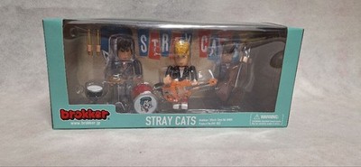 STRAY CATS brokker Toy Figure Set 1980s Rockabilly Era 3 Members