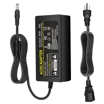 48V 2A Power Supply Adapter AC 100-240V to DC 48V 2A Power Adapter Chager Int...
