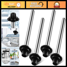 4 Pcs Universal Stainless Steel Sink Stopper Strainer Overflow Plug Set for 1"