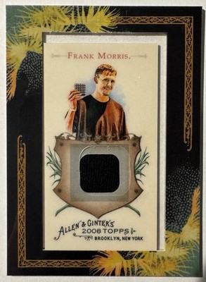 Frank Morris Framed Mini Relic 2008 Topps Allen & Ginter AGR-FM Apparel Swatch