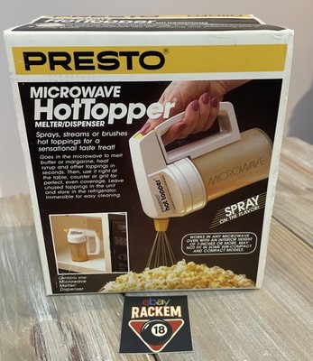 New Vintage Presto Microwave HotTopper Butter Melter Dispenser 03050