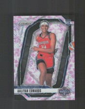 2024 Panini Prizm WNBA #142 Aaliyah Edwards Cherry Blossom FOTL Prizms #/20