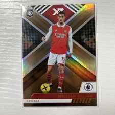 William Saliba 2022-23 Panini Chronicles XR Soccer Card Rookie Parallel. rookie card picture