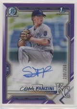 2021 Bowman Draft Chrome Pick Purple Refractor 230/250 Shane Panzini Auto 0h28