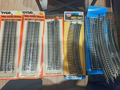 VINTAGE Tyco Life Like Model Power HO Train Track Lot of 24 Curved Straight