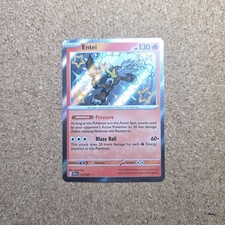 Entei Paldean Fates Shiny Rare 112/091 *P2 on eBay