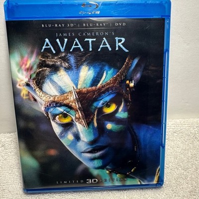 Avatar Blu-ray 3D DVD 2-Disc Set Limited 3D Edition James Cameron Sci-Fi Movie