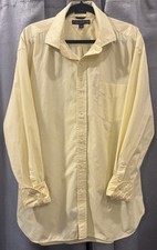 Vintage Tommy Hilfiger Men's Blue Long Sleeve Button-Down Shirt 80's 2 Ply XL