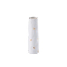 Pampa Bay HRT-010-G White Bud Vase, 5.5-inch Height, Porcelain,Vases