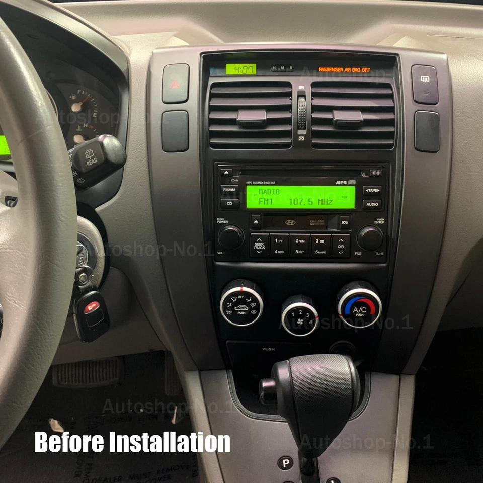 For Hyundai Tucson 2006-2009 Car Radio Stereo GPS Navi WiFi Carplay Android 13.0 - Image 4 of 4