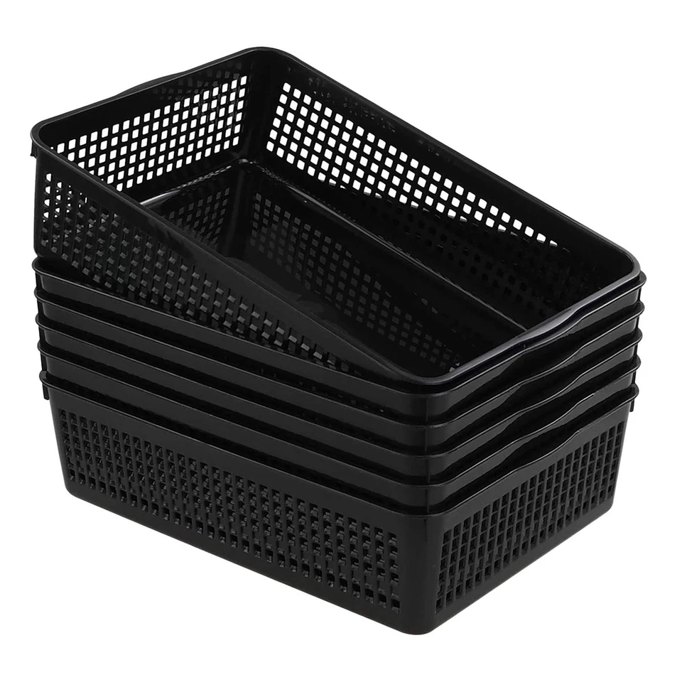 6x Storage Baskets Snack Organizing Containers for Countertop Cabinet Shelf - Image 4 of 4