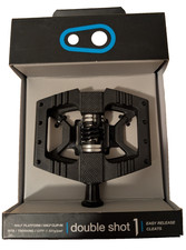 Crankbrothers Double Shot 1 Hybrid Klickpedale Pedale schwarz OVP Neu