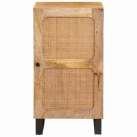 Sideboard Mit Speicher Braun 40 X 33 X 75 Cm Massivholz Mango Modernes Sideboard