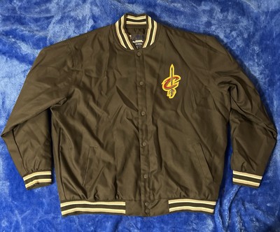 Men's Cleveland Cavaliers JH Design Charcoal Poly Twill Logo Jacket Size 3XL