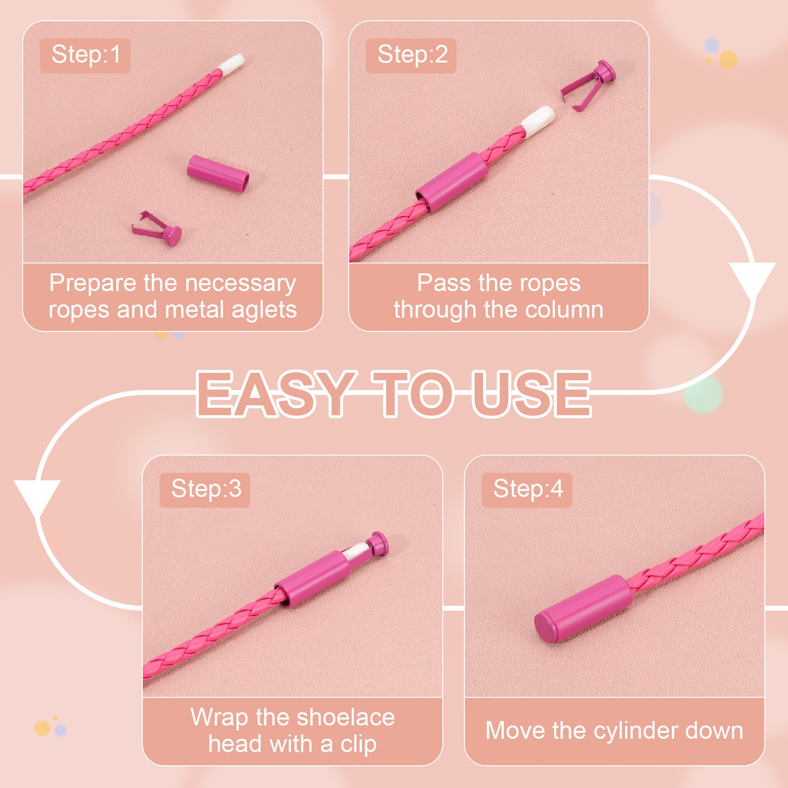 APL Aglets da 0 8 Pollici per Lacci per Scarpe 4 Pezzi Punte di Ricambio per Aglets in Metallo Argento Bianco