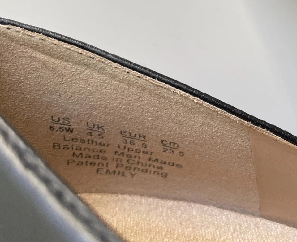 Naturalizer Black Shoes Round Toe Wedge Heels Pumps Women's Size 6.5 Wide Width - Image 4 of 4