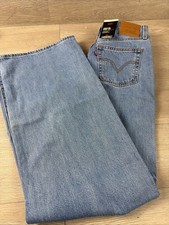 Levi  s Premium Ribcage Wide Leg Jeans, Denim Blue, High Rise, NWT, 26x32