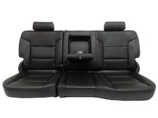 2014 - 2019 Gm Sierra Silverado Rear Seats Oem Ltz Black Leather Crew Cab