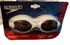 Speedo Adult Hydrofusion PRO Swim Goggles Antifog Lenses - UV Protection Age 14 