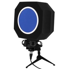 Professional Microphone Isolation Shield with Pop Mic isolation shield, Blue