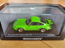 MINICHAMPS Porsche 911 Carrera RS 3.0 Diecast Model Car 1/43 Very Good