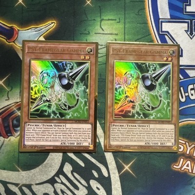 Yugioh! PSY-Framegear Gamma MGED-EN012 Gold Rare 1st Edition x2 VLP/NM