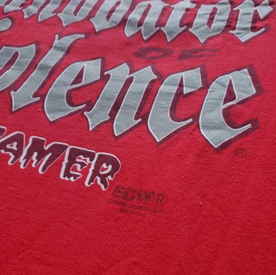 Camisa ECW Tommy Dreamer XL De Colección Lucha Extrema WWF WWE WCW FMW ROH XPW CZW Foto 3 de 4